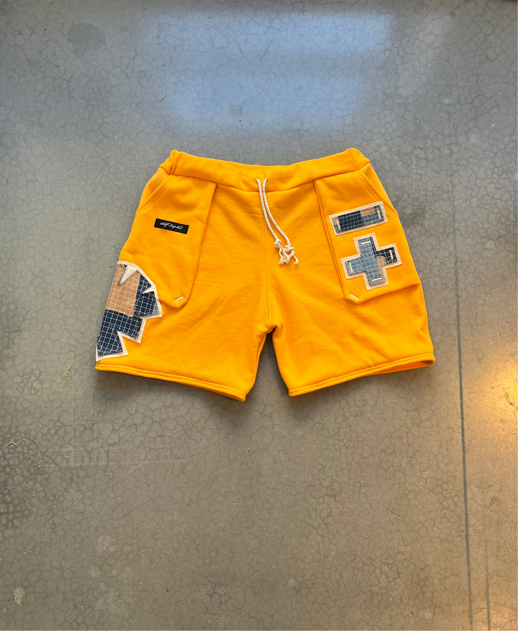 Men’s Waffle Denim Sweat Shorts